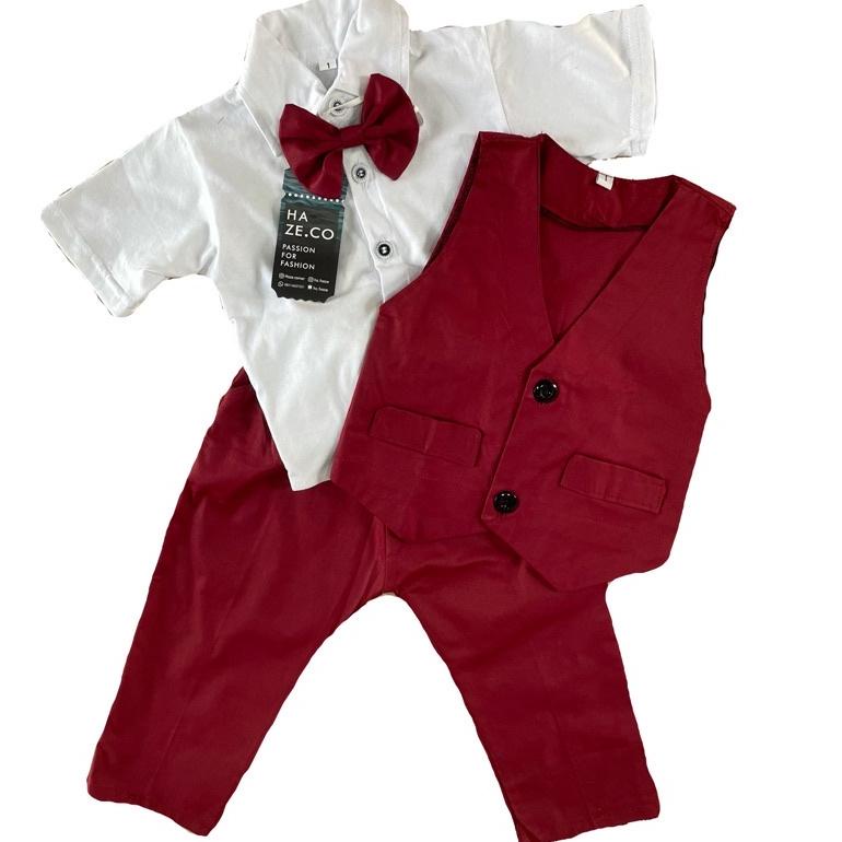 STOK TERBARU Setelan baju anak jas formal tuxedo pesta ulang 2 3 4 5 6 7 8 9 10 tahun vest rompi das