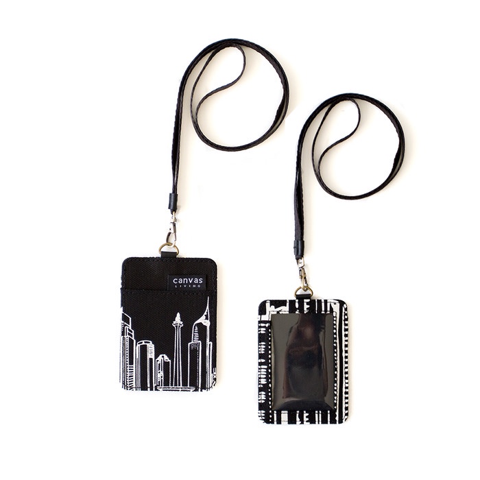 

Id Lanyard Jakarta Black Canvas Living Star Seller