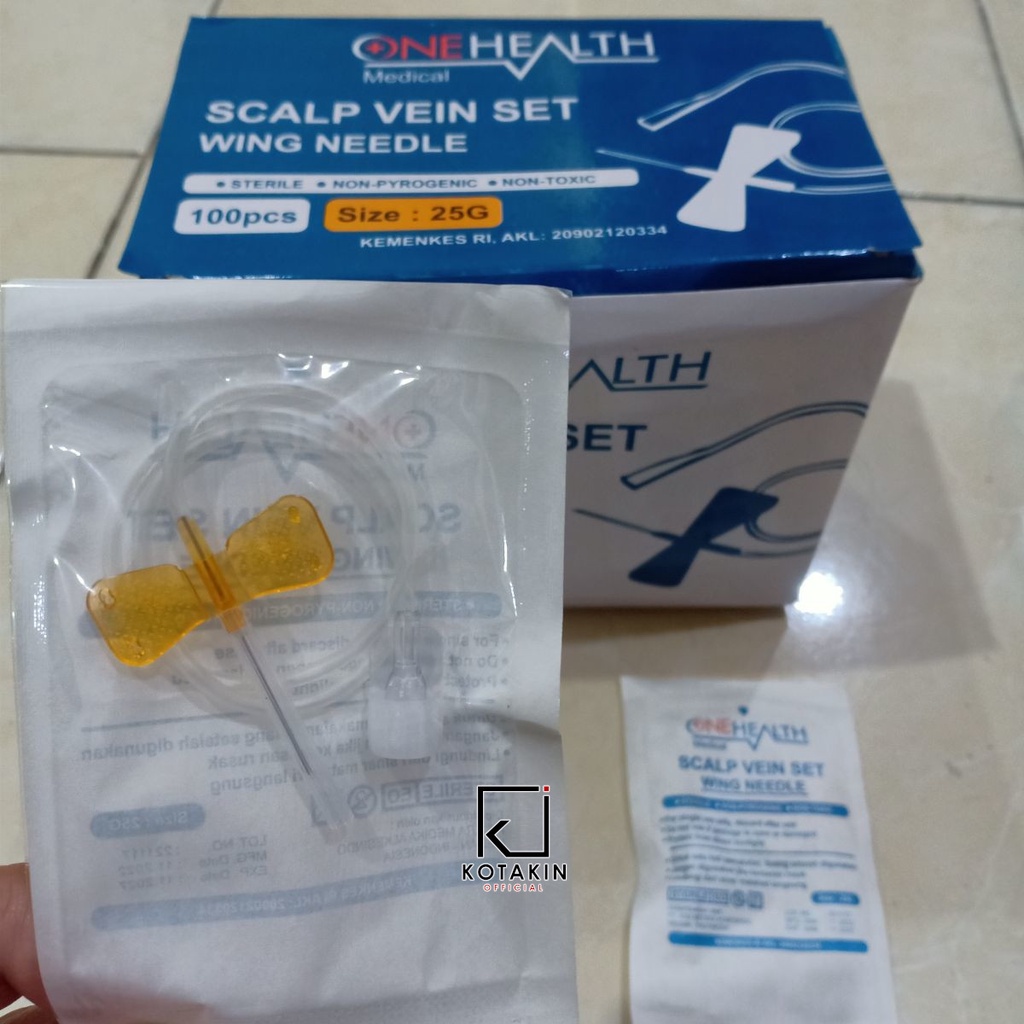 1 BOX isi 100pcs - Wing Nee/dle Scalp Vein ONEHEALTH