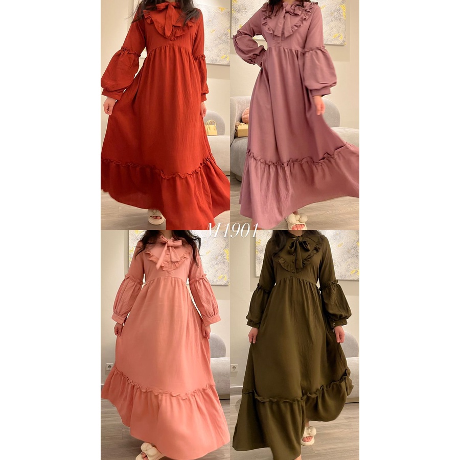 Two Mix - Raya Collection 2024 - Baju Dress Gamis Anak Perempuan 5 - 15 Tahun Lebaran Ramadan M1901-2