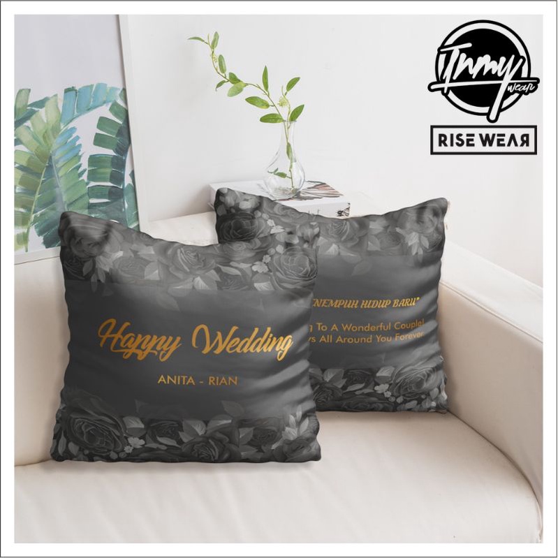Bantal custom foto / Bantal kado / Bantal wedding / bantal full print / wedding 6