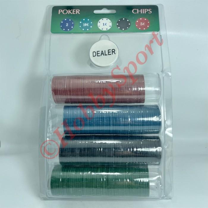 Koin Poker Isi 200 pcs Set Blackjack Mainan Chips Plastik Bagus Coin