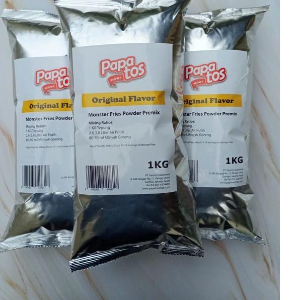 

❇ Tepung Long Potato / Monster Fries Instan 1 kg / 1000 gram ❄