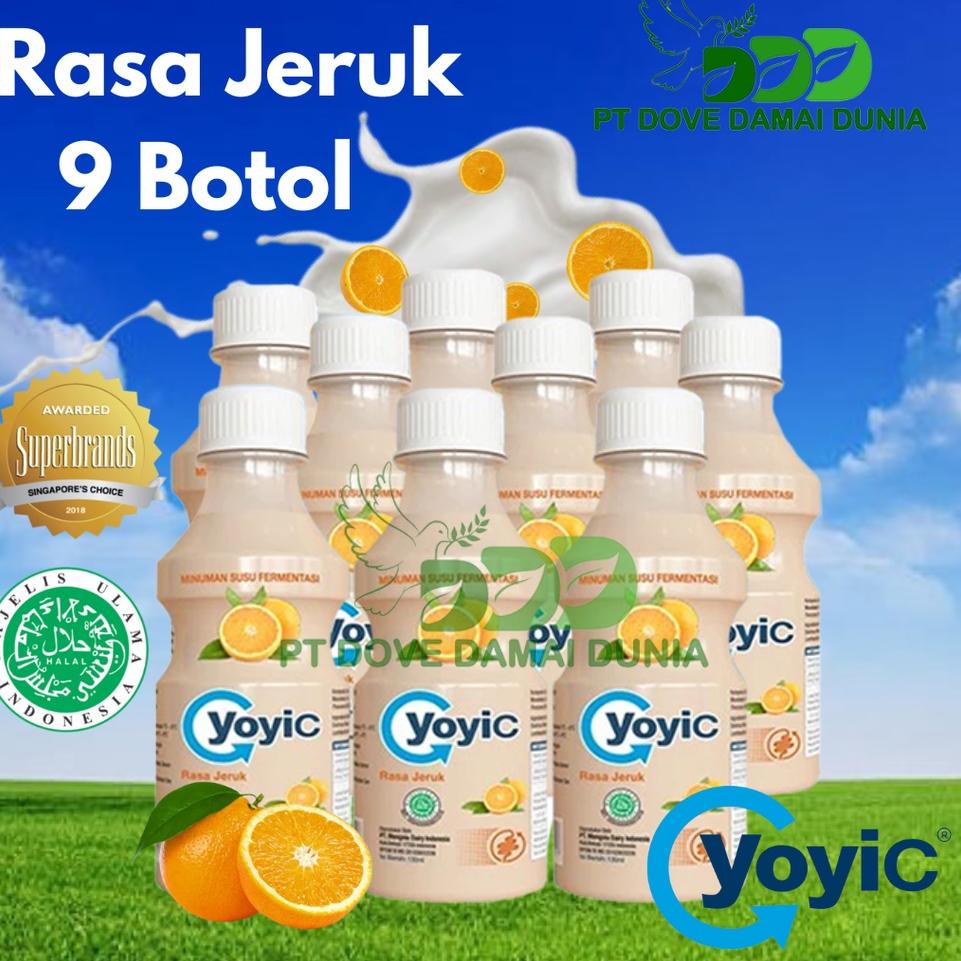 

Produk Terbaik 9 Botol Yoyic Minuman Susu Fermentasi 130mL Jeruk