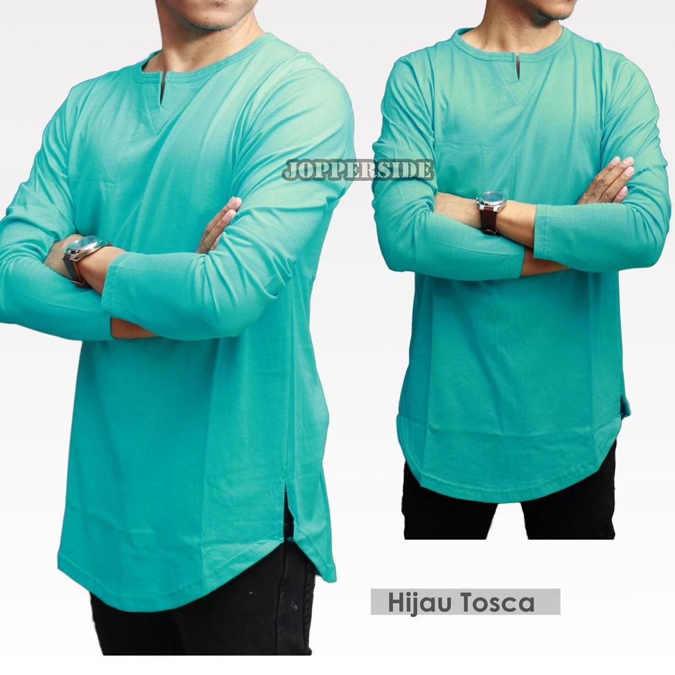 CHEKOUT ORIGINAL baju koko kaos polos longline ku gamis muslim pria kkp1