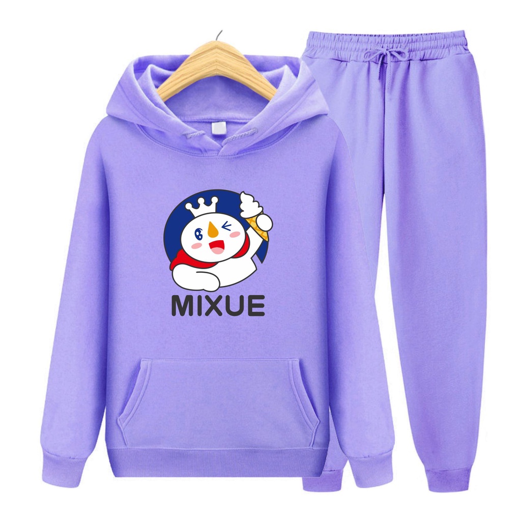 Sweater Hoodie Mixue Anak Viral Atasan/Setelan Hoodie Size M,L,XL Bisa Bayar Ditempat COD