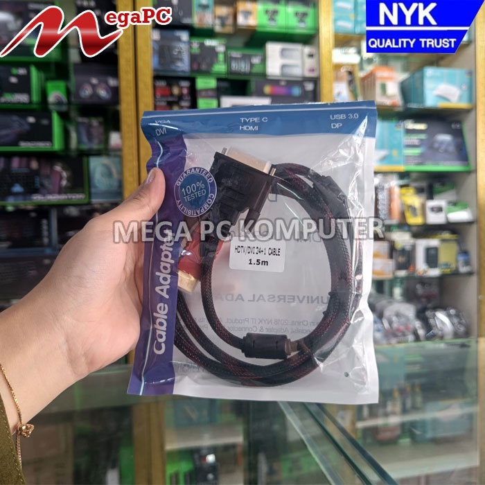 Kabel DVI 24 + 1 To HDMI Panjang 1,5 Meter
