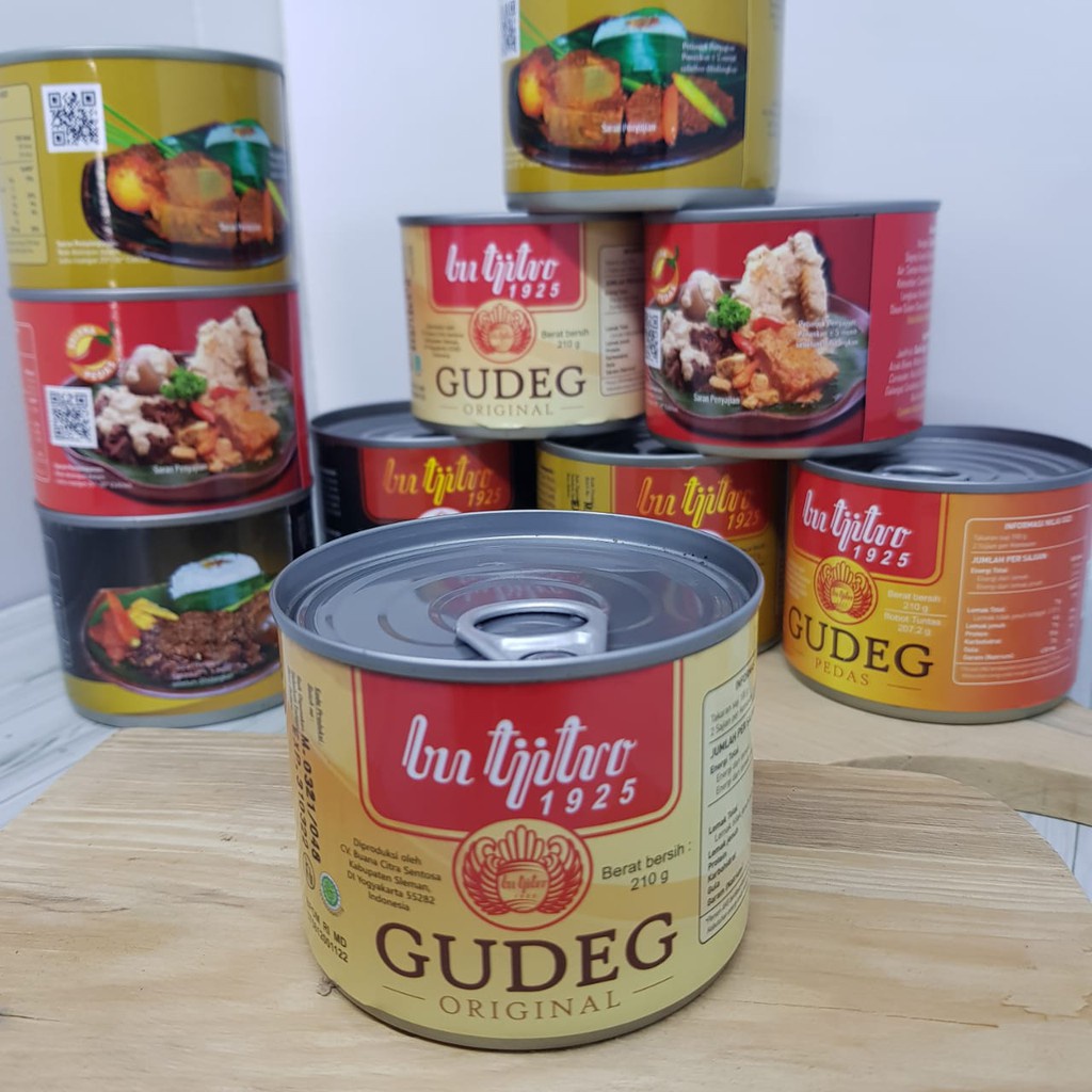 Gudeg Kaleng Original Bu Tjitro - Khas Jogja 210gr