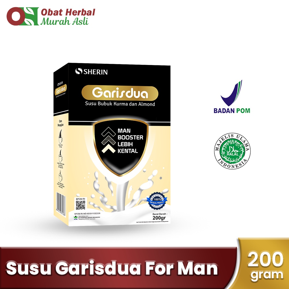 Susu Garis dua For Man 200g -   Susu etawa PREMIUM  Untuk membantu menyuburkan Pria SUSU PROMIL