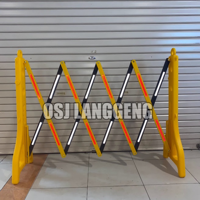 Board Barrier Lipat Plastik Traffic Road Safety Expandable Barrier Pembatas