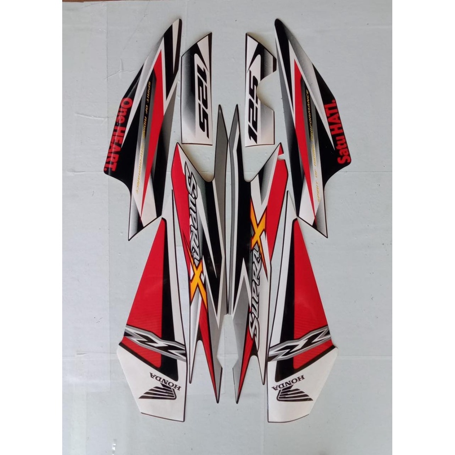 Stiker Striping Honda Supra x 125 R 2013 - List Stiker Standar SUPRA X 125 2013 - Striping Standar S