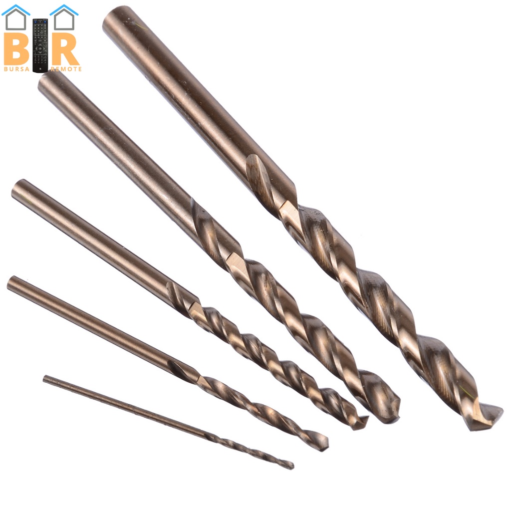 Mata Bor Besi Baja Hss 1MM-13MM Bahan Cobalt M35 Twist Drill Bits Tct Lurus Besi