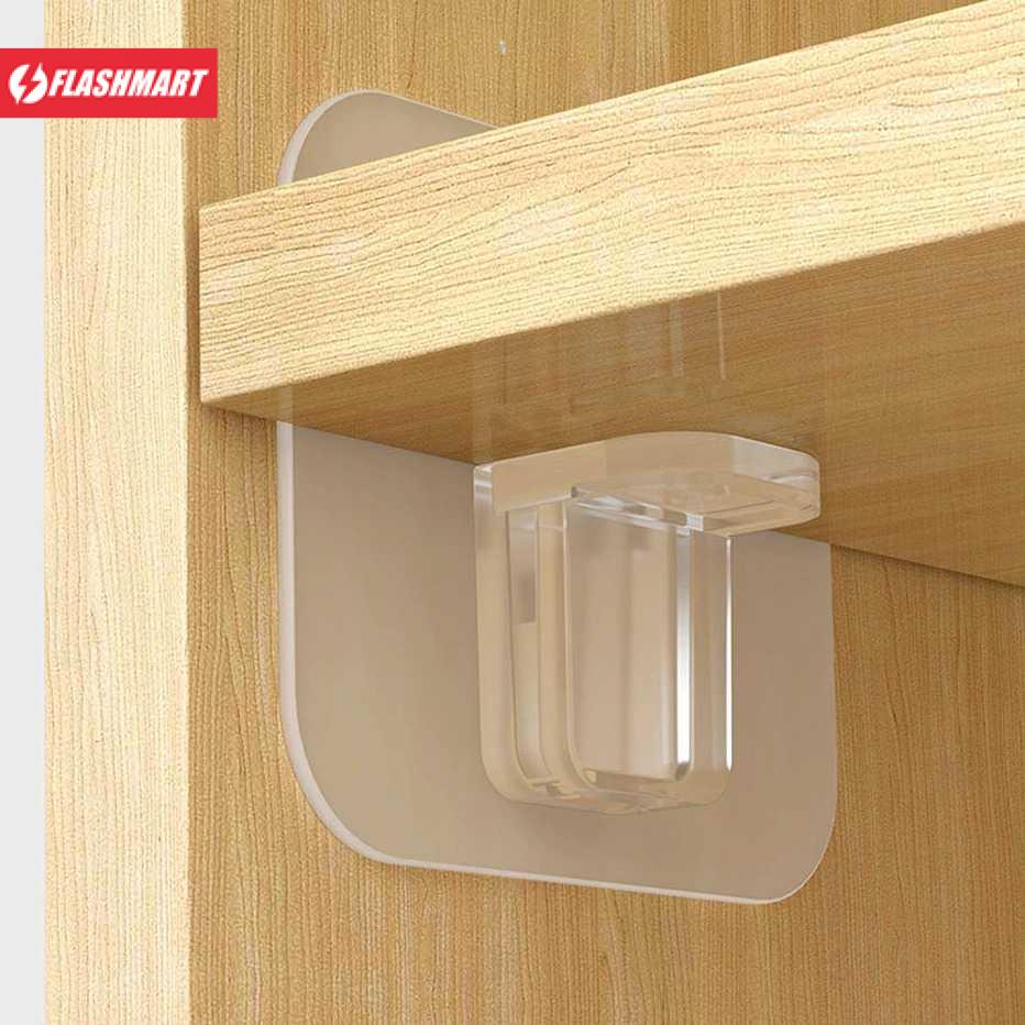 Flashmart Holder Bracket Siku Penyangga Papan Rak Shelf Support 10PCS - B0105