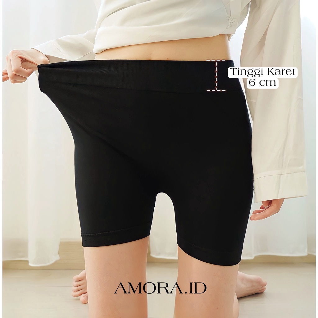 AMORA CELANA LEGING 3/4 SELUTUT Celana Panjang Legging Pendek Shorts Tebal Premium Import  CELANA 7/8 CELANA PONGGOL POLOS Fit To Size S M L XL XXL