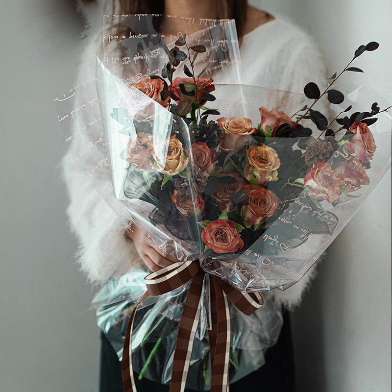 Flower Paper Wrapping Cellophane Color Warna Kertas Buket Bouquet Bunga Halus Hias Dekorasi Pesta KB6190