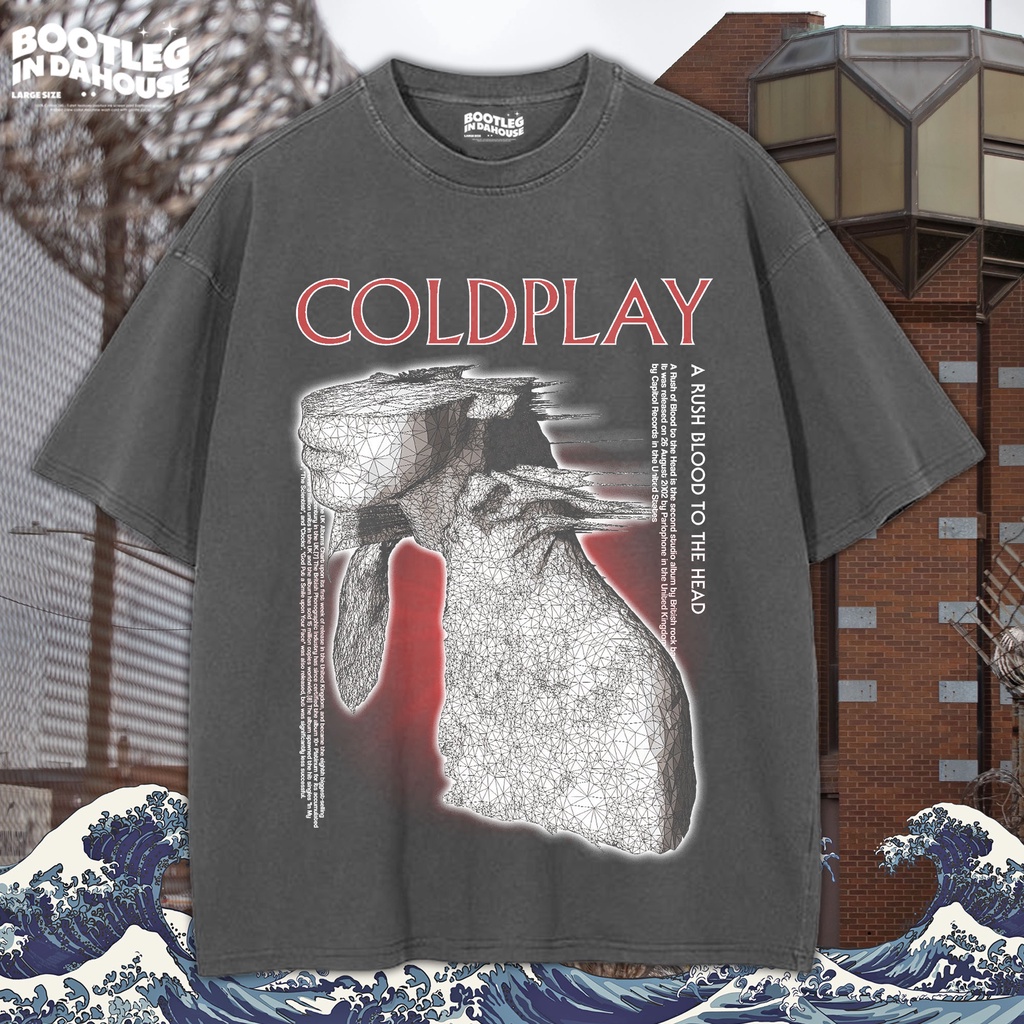 COLDPLAY Oversize T-shirt / Kaos Oversize COLDPLAY