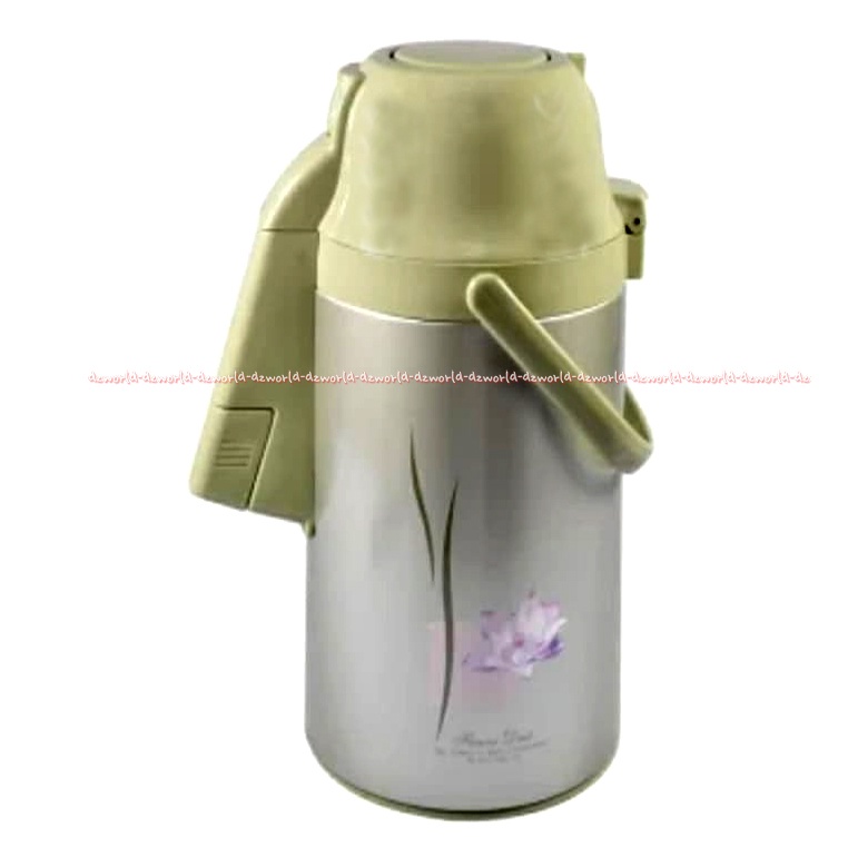 Kris Water Airpot 2.5Liter Thermos Dilapisi Dengan Kaca Kapasitas 2,5ltr Warna Krem Air Pot Termos Air Panas Model Tekan Pencet Krisbow Krischef