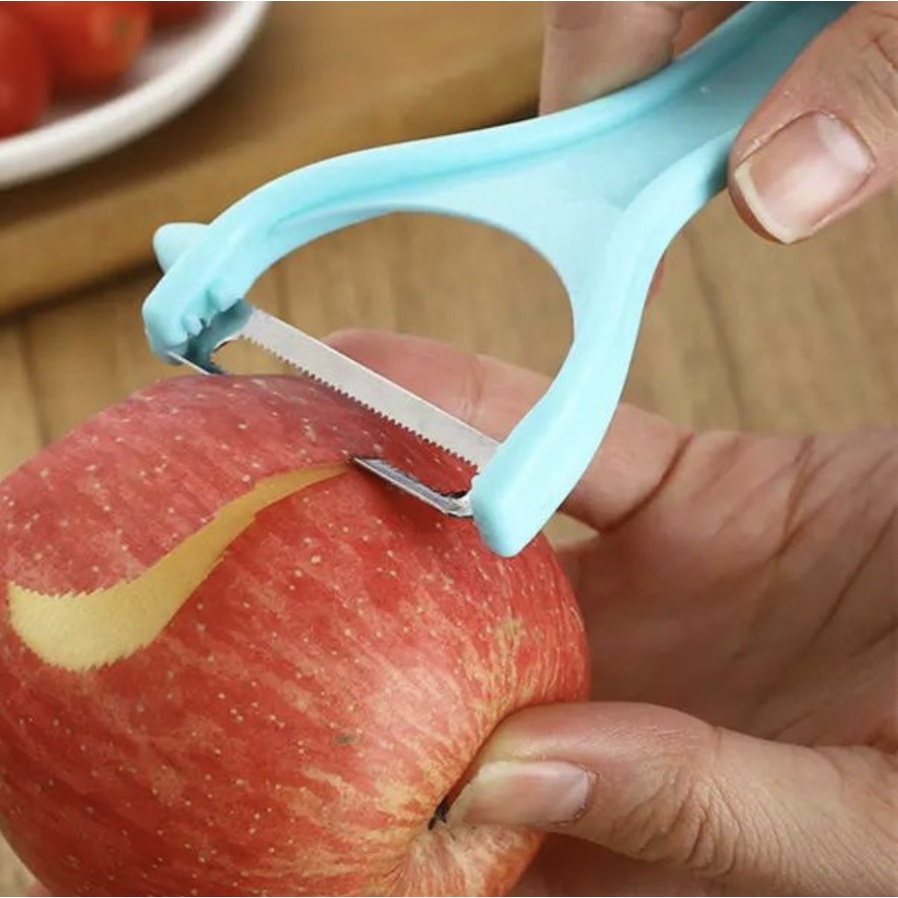 *FRAULEINCO* Pisau Pengupas Kulit Buah Sayuran / Peeler Knife Parutan Wortel Kentang Apel Alat Kupas Fruit Peeler Sayur Serbaguna
