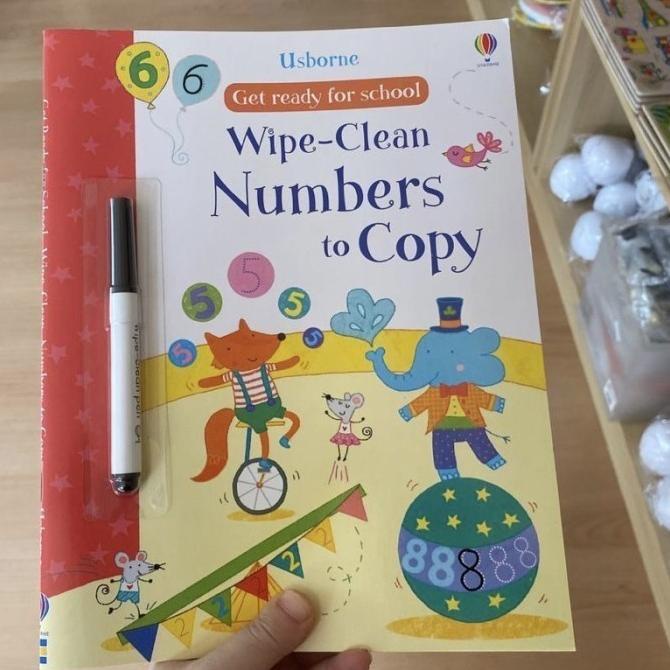 

Malotoys - Usborne Wipe & Clean Book Activity Reusable Book Buku Anak