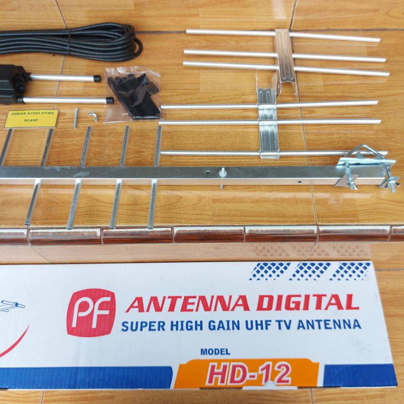 Antena Digital PF HD-12 +Kabel 10m / Antena TV Digital PF HD 12