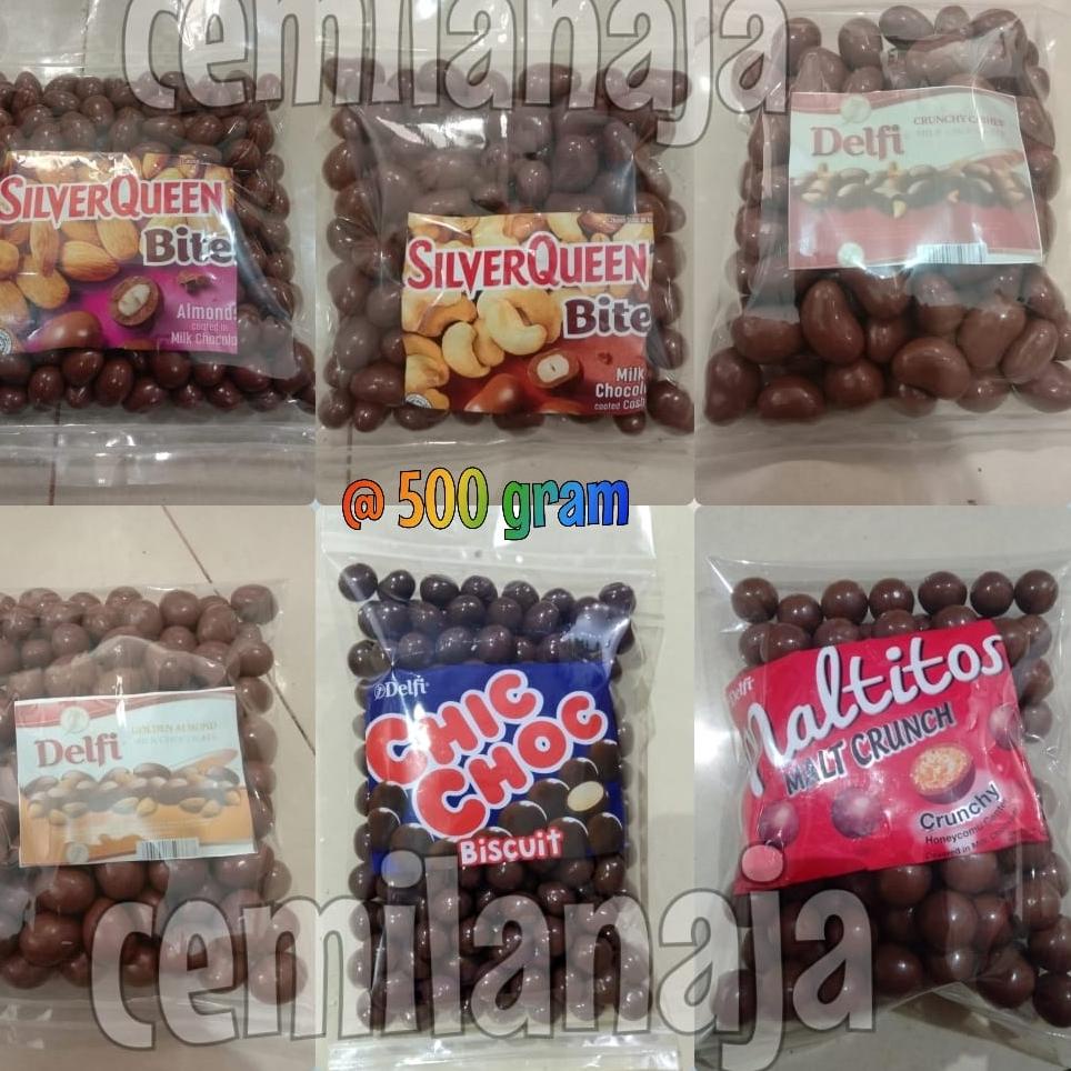 

✿ COKLAT SILVERQUEEN BITES MEDE/ ALMOND 500 GRAM MURAH ➫