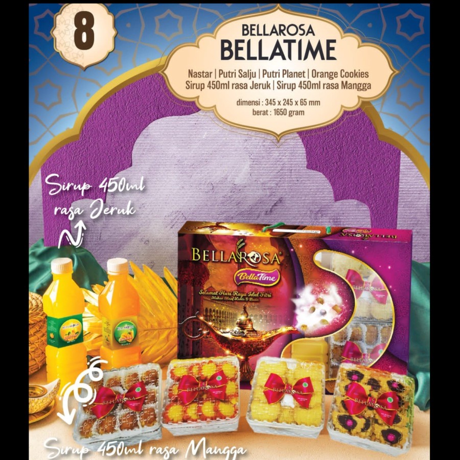 

PARCEL RAMADAN PAKET BELLATIME KACANG KUE LEBARAN BELLAROSA