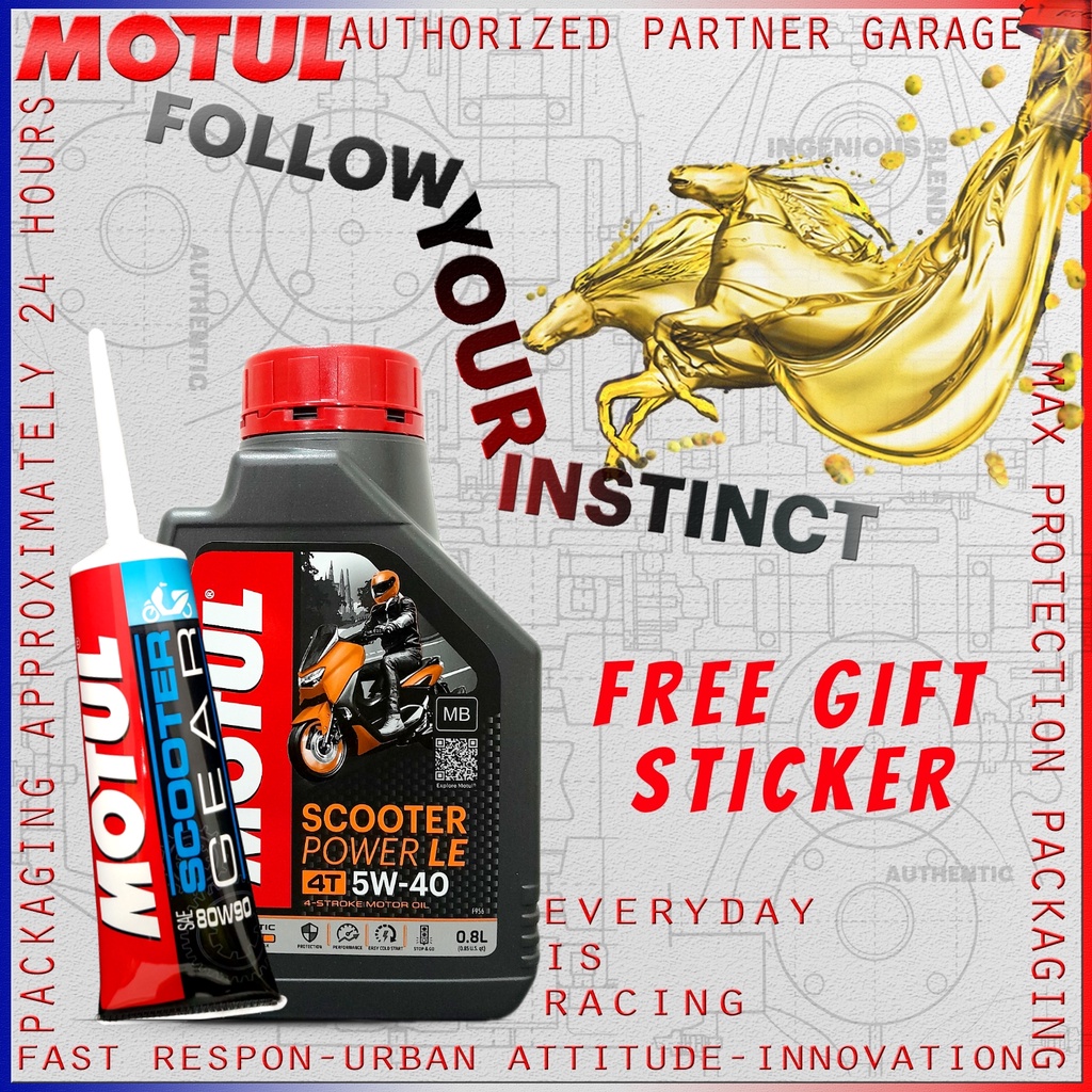 PAKET PILIHAN HEMAT OLI MATIC MOTUL POWER LE 5W40 800ml / 1L dan SCOOTER GEAR 80W90 120ml / oli gardan 80w-90 120 ml IMPORT pilihan 800 ml / 1000 ml BONUS GANTUNGAN KUNCI atau KANEBO