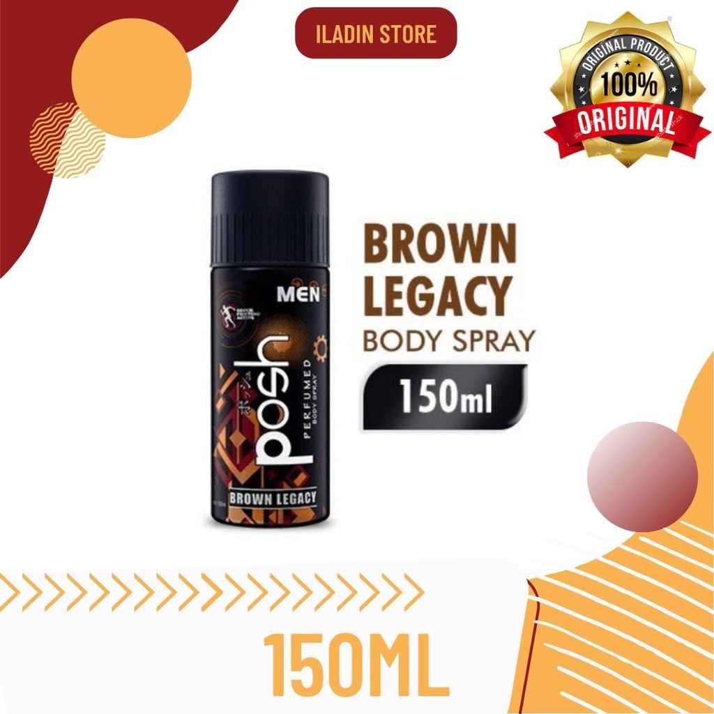 Posh Men Brown Legacy Perfumed Body Spray 150 ml