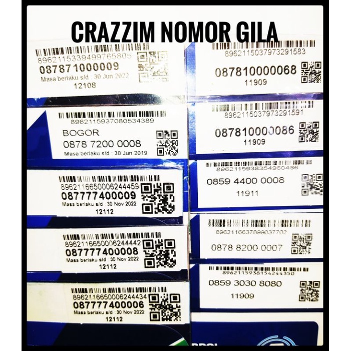 Nomor Cantik XL 087777. 00001. 00006. 00008. 00009. No Cantik Super Hoki abab. No Cantik Couple