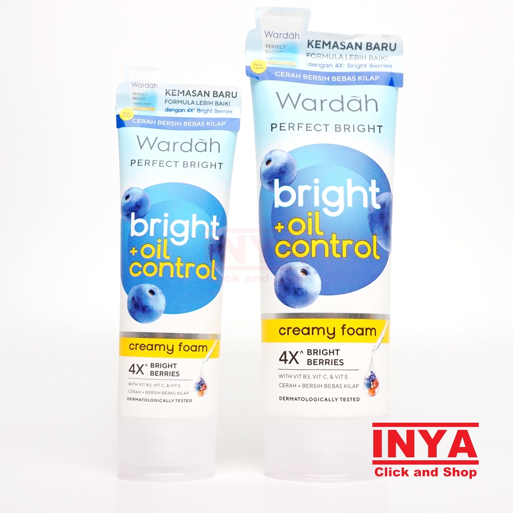 WARDAH PERFECT BRIGHT CREAMY FOAM OIL CONTROL 50ml - Sabun Wajah