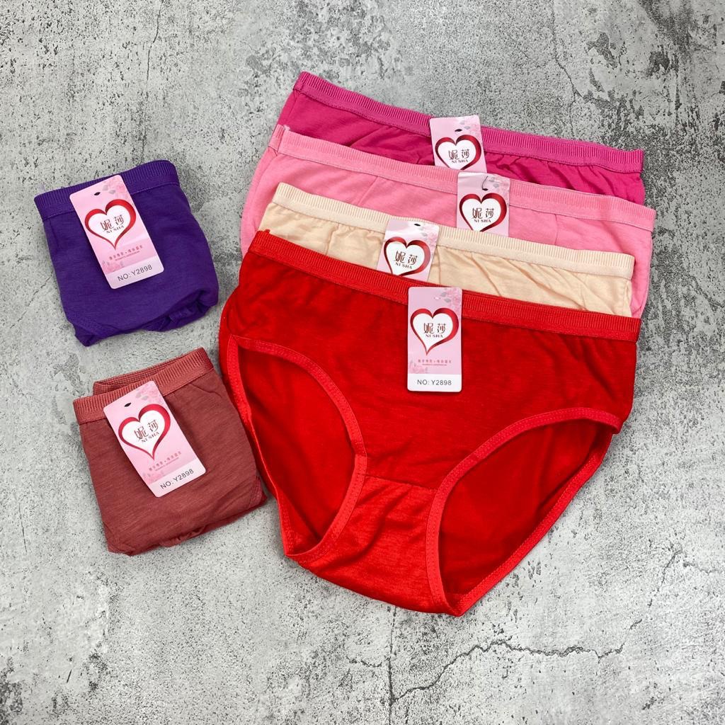 12 Pcs / CD LUSINAN BB /BEEE_91/Celana Dalam Wanita Free Size 998 3318 Y2898 131 LILISB 3188 1314