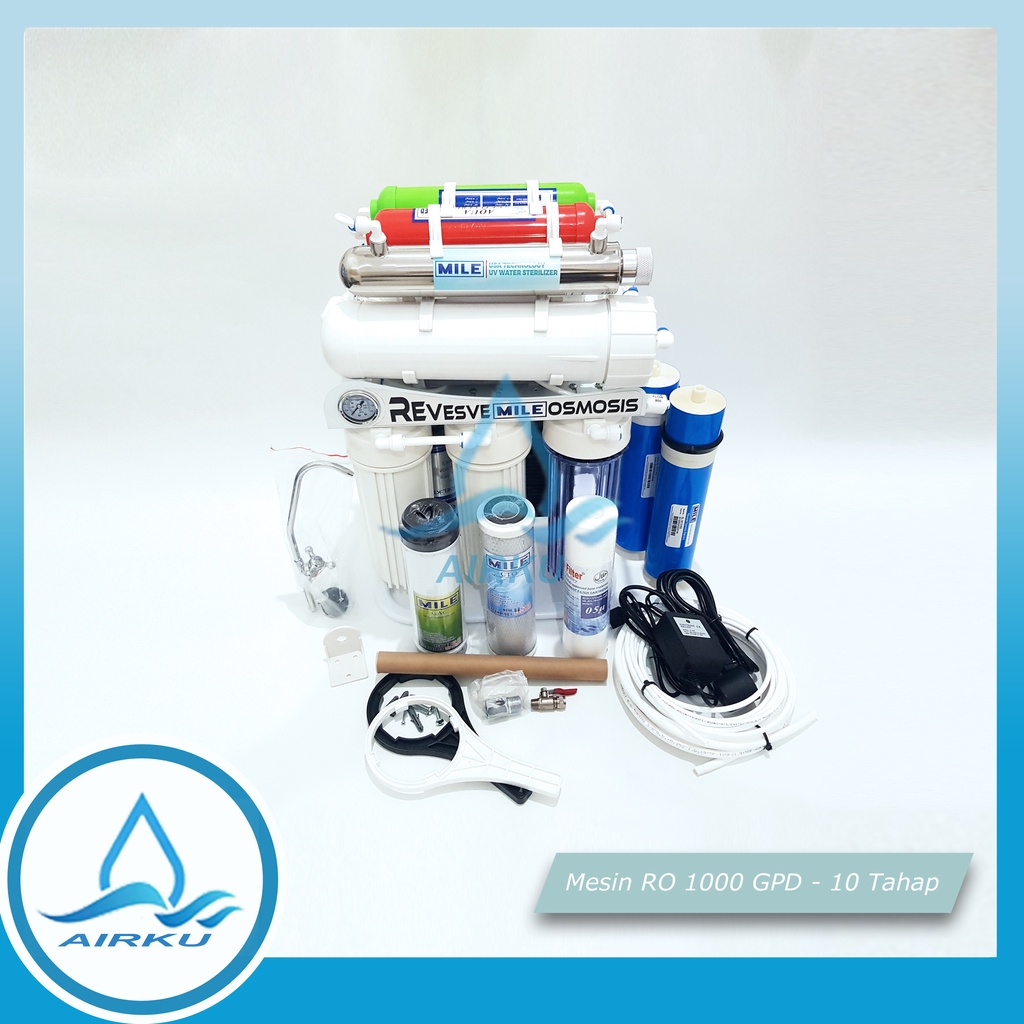 Mesin RO 1000 GPD 10 Tahap - Reverse Osmosis 1000 GPD Undersink