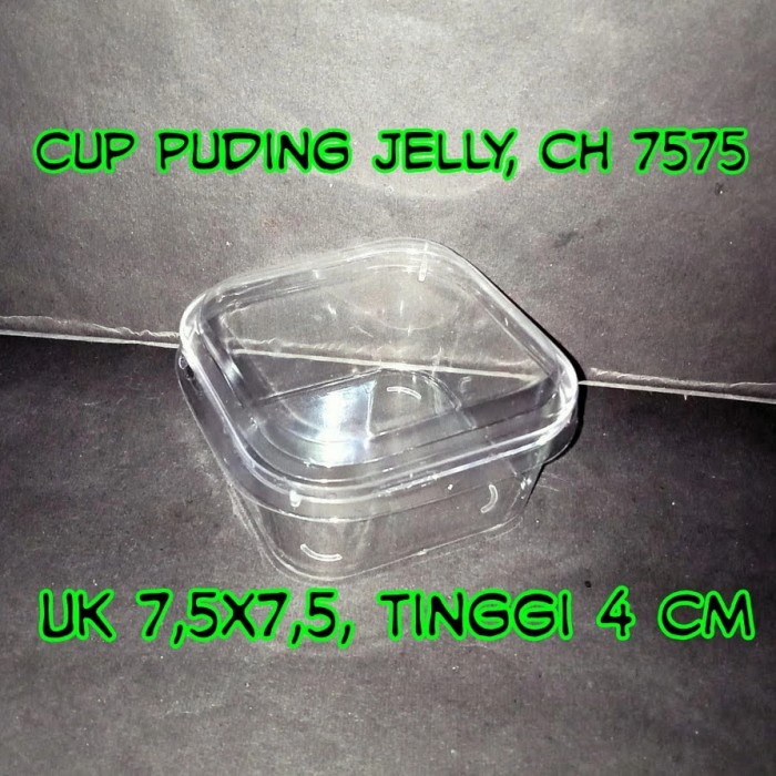 

cup puding/jelly + tutup/ch 7575 ,per 50 pcs