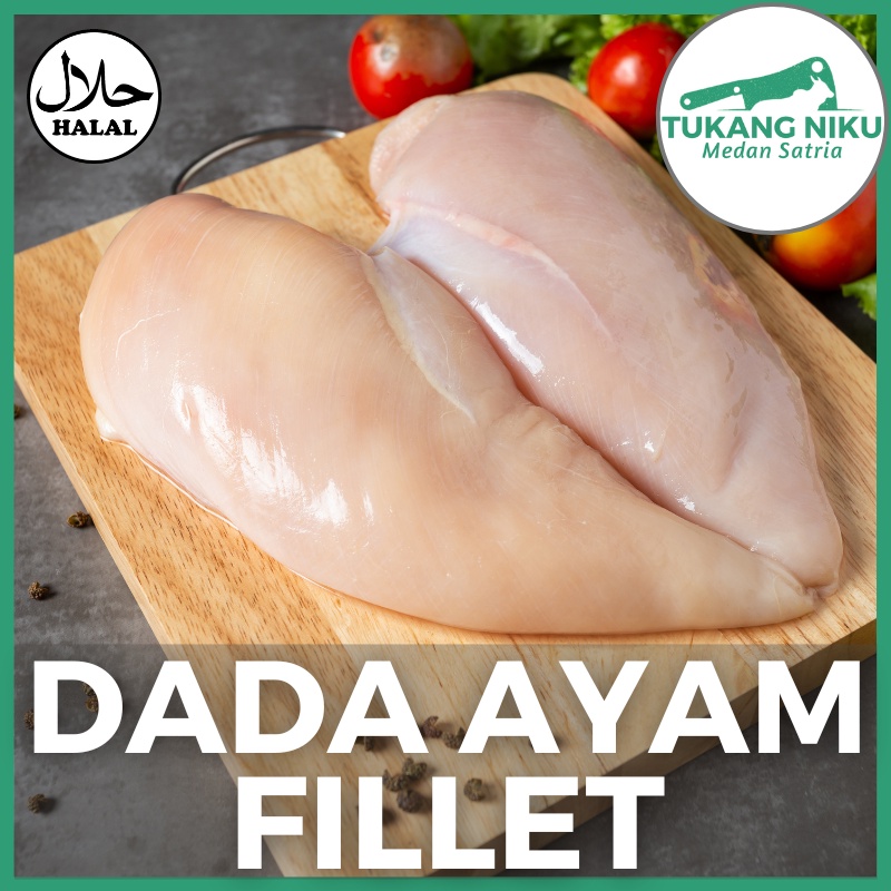 

DADA FILLET AYAM - HALAL DAGING TANPA TULANG KULIT SEGAR FROZEN BONELESS FILET FRESH BEKU POTONG POLOS CHICKEN BREAST BEKASI KG GR