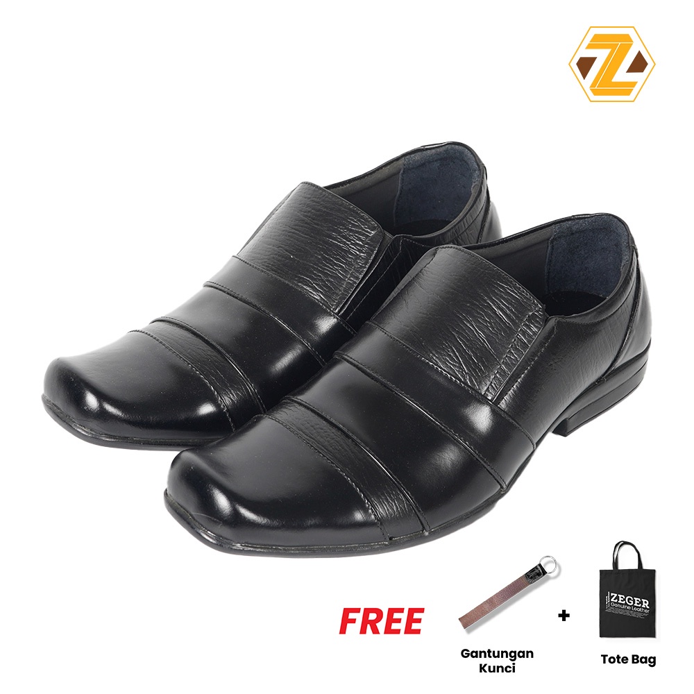 ZEGER Sepatu Kulit Formal Pantofel Pria - MT 261