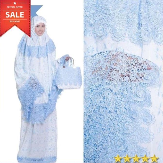 MUKENA BEHEL PRADA NATALIE (SWAROVSKI)/MUKENA ANAK/MUKENA BALI/KATUN