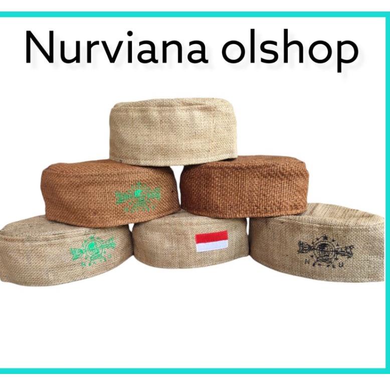 HARGA MURAH Y29 peci karung goni/peci goni/peci goni NU/peci goni coklat/peci goni coklat matang ↽