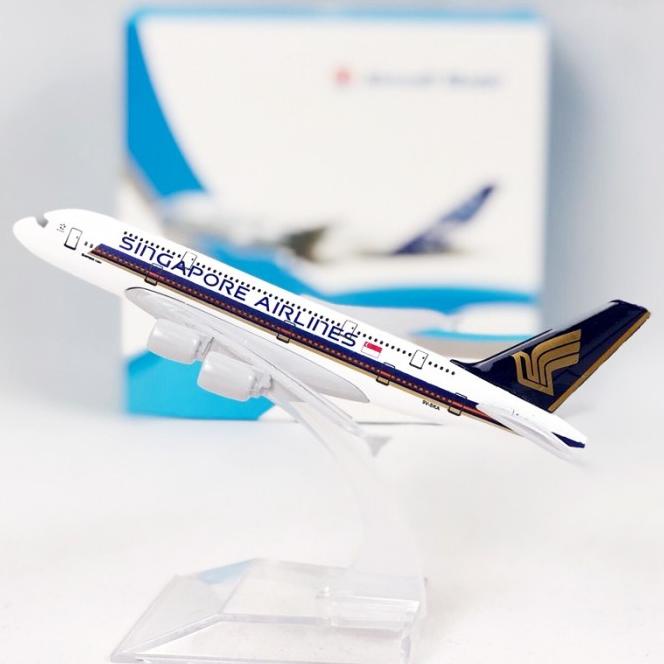 Cantik Miniatur Diecast Pesawat Terbang Singapore Airlines A380 380