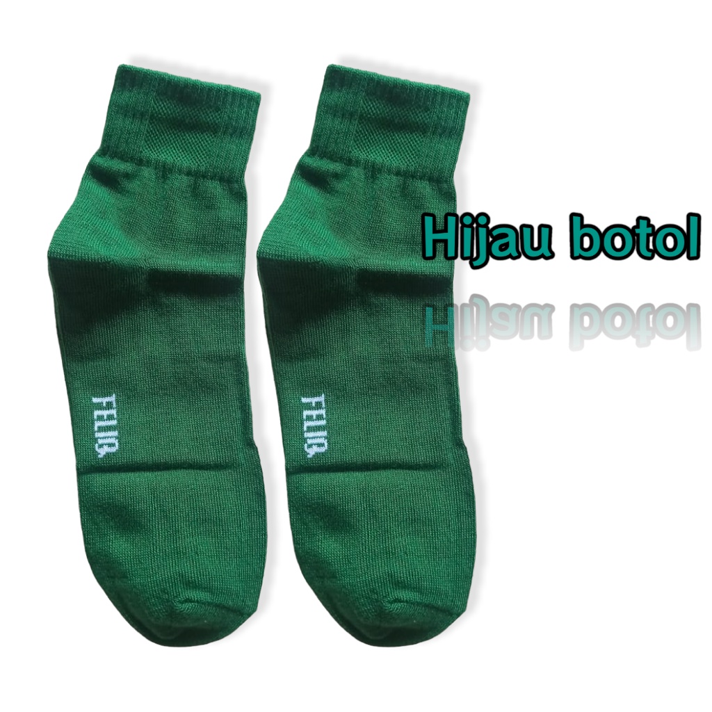 Perpasang Kaos Kaki Tebal Bahan Pe/Kaos Kaki Ankle Sport Feliq