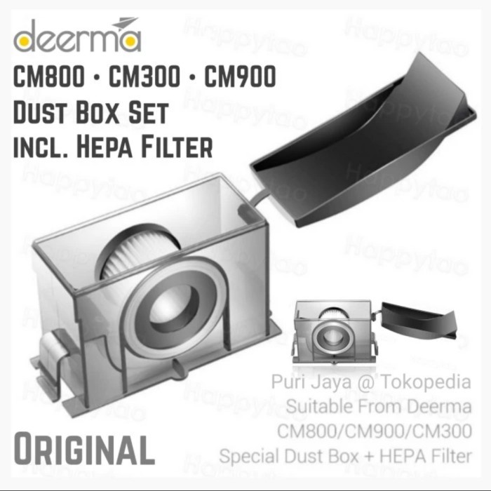 Dust Box for Deerma CM800 CM300S CM900 Kotak Debu + Filter Hepa