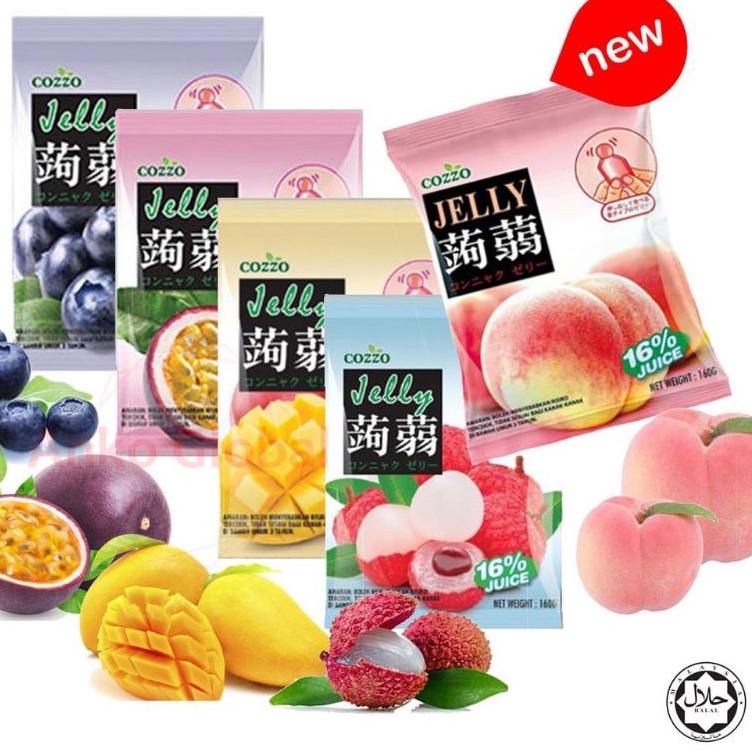 

Extra promo Cozzo Jelly Zero Fat Konnyaku Jelly Pouch 蒟蒻 160g Cemilan Jelly