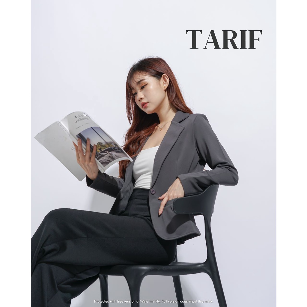 Nagita Blazer Kancing By TARIF - Atasan Wanita Blazer Kantor - Pakaian Kantor