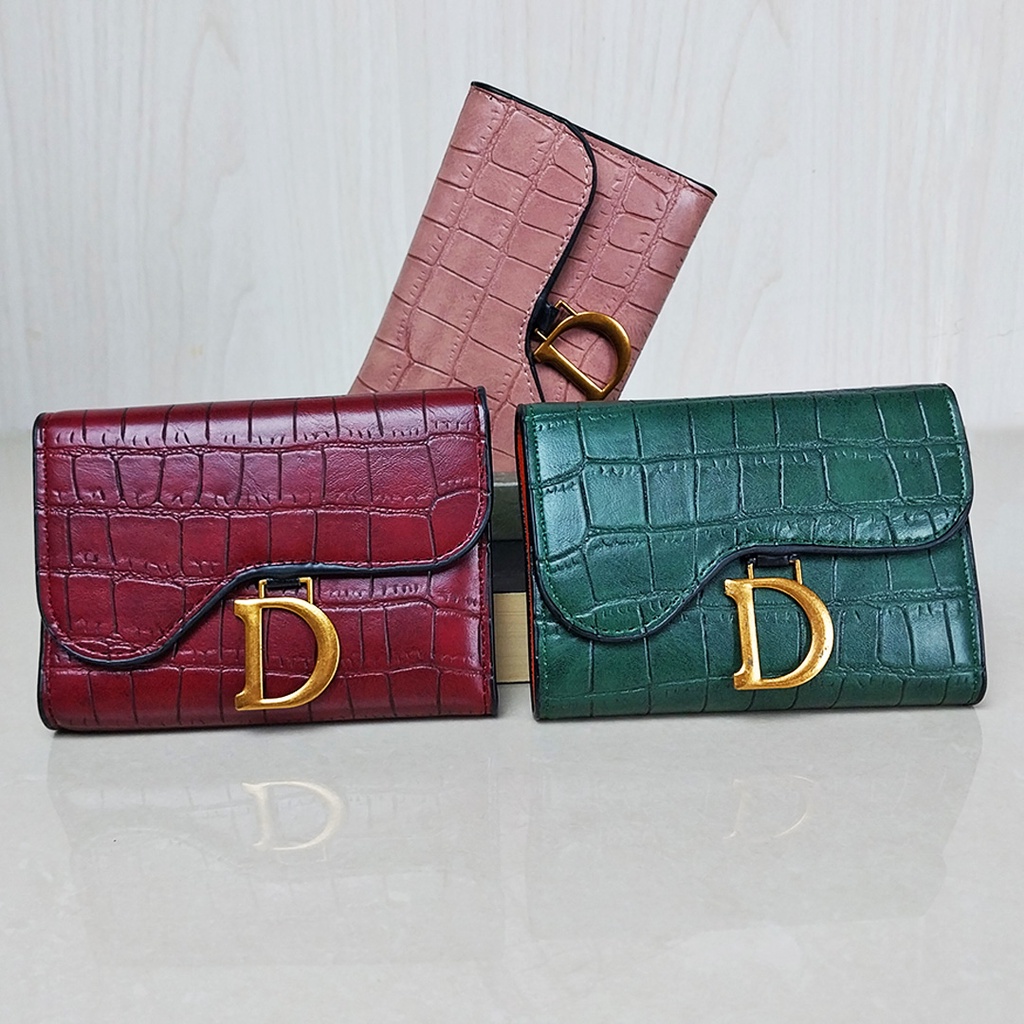 Dompet Lipat Wanita Mini Kecil Korean Fashion Style Dompet Cewek Import Kasual Women Wallet PU Satu7an D63