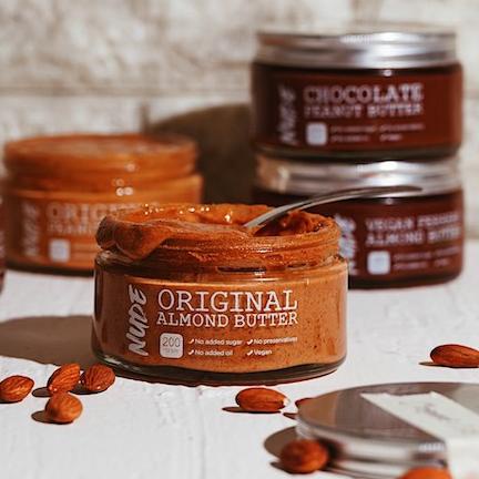 

✲ NUDE Original Almond Butter Unsweetened 200g - Natural Vegan Spread Keto Friendly ☀