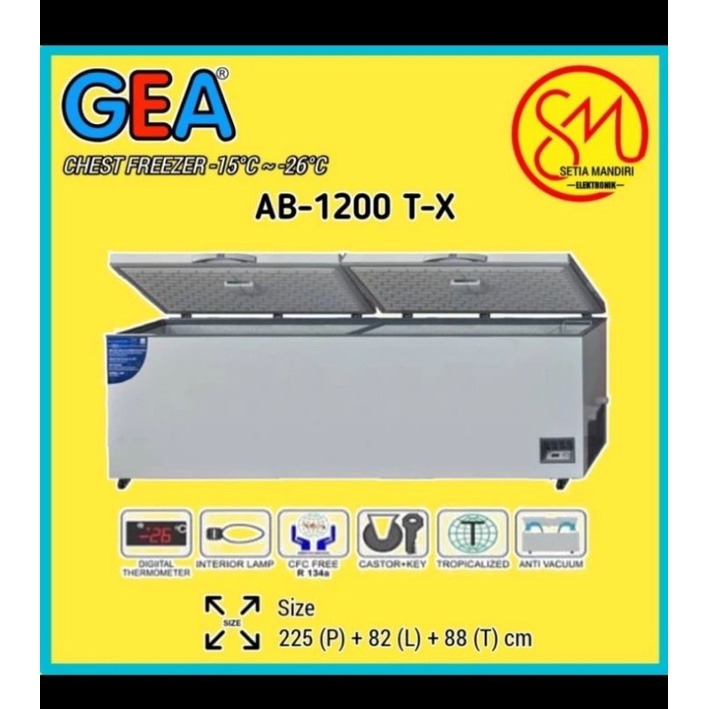 GEA AB1200TX Chest Freezer AB 1200 TX 1050 Liter Freezer Box AB 1200TX