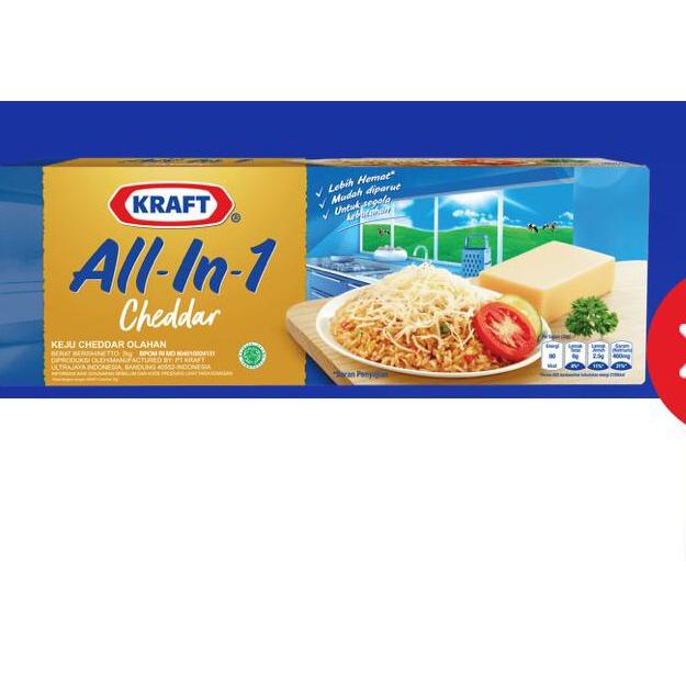 

♤ Keju Kraft Cheddar All-in-1 2kg !!- ➯
