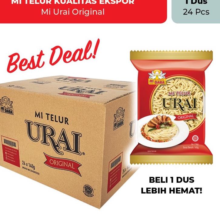 

✿ Mie Telur Urai Original Burung Dara Karton (isi 24) | mie urai dus ♩