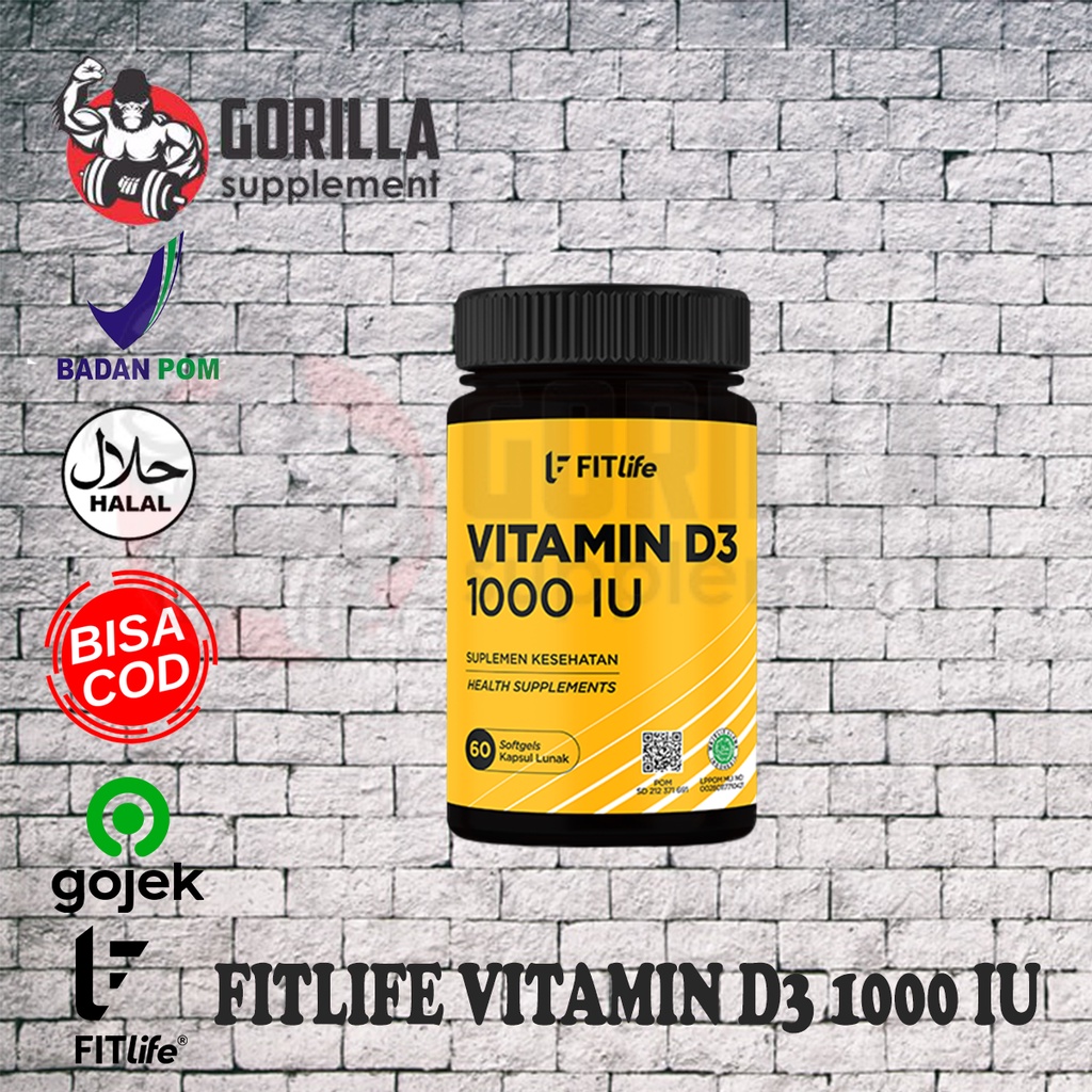 FITLIFE VITAMIN D3 1000 IU 60 &amp; 120 SOFTGELS