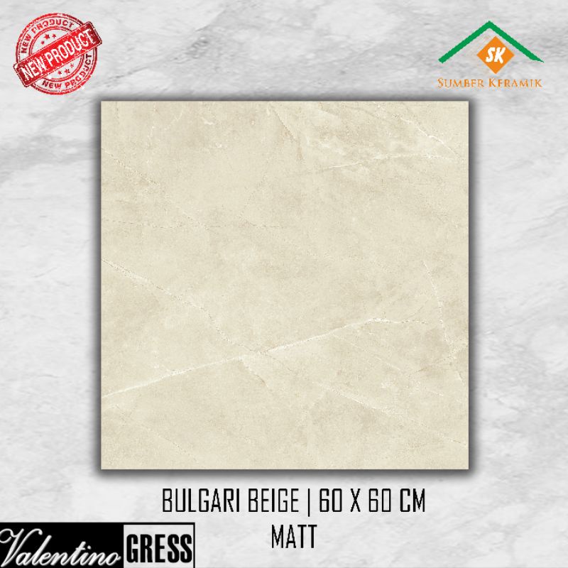 Granite lantai 60x60 Bulgari beige / Matt / Valentino gress / matt