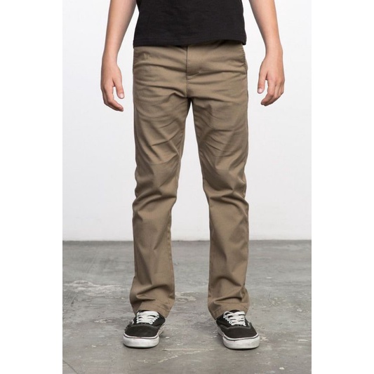 Celana Chino Standar Pria Non Stretch | Chino Pants Straight Reguler Big Size 36-38 INVADE